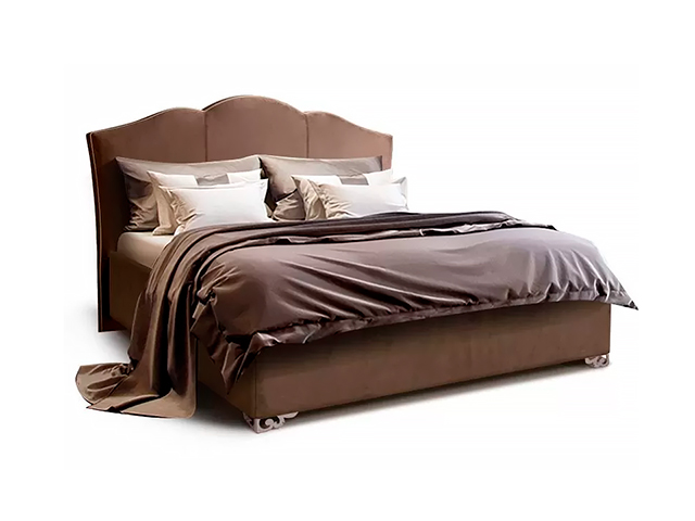 Кровать LOTOS 2-х спальная (1,6 м) с под.мех. ЛСКР-1[3] (шоколадный ликёр)